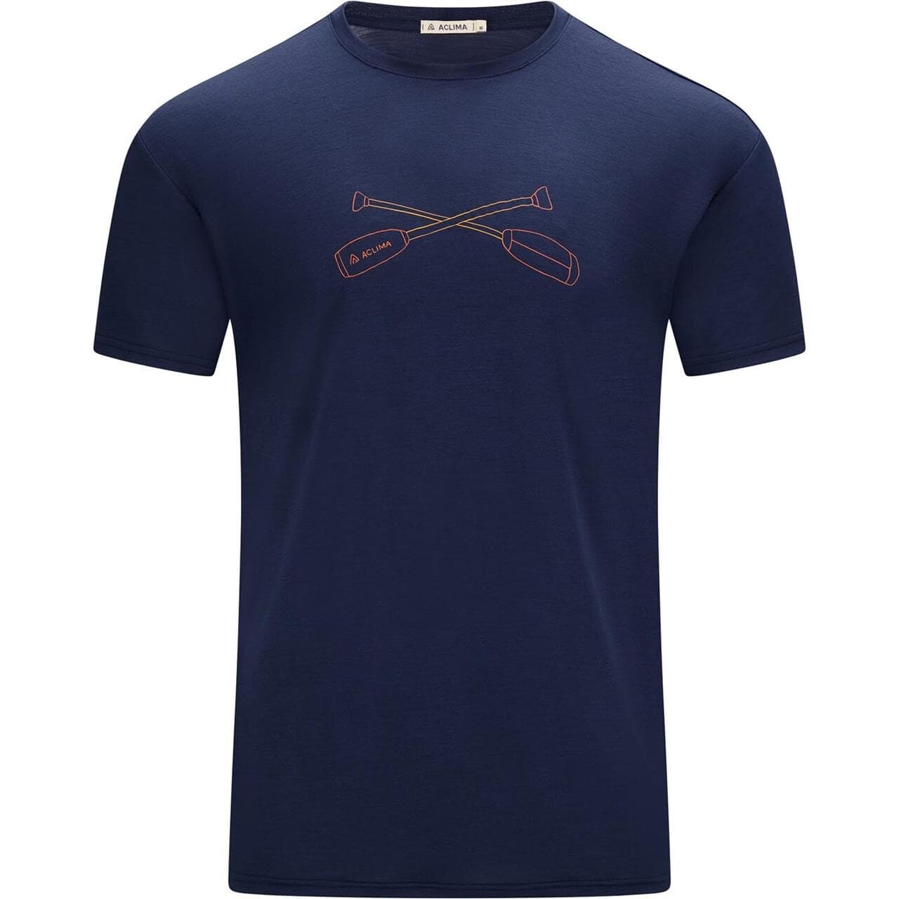 Aclima Mens LightWool 140 Tee Oars (Blå (NAVY BLAZER) Medium)