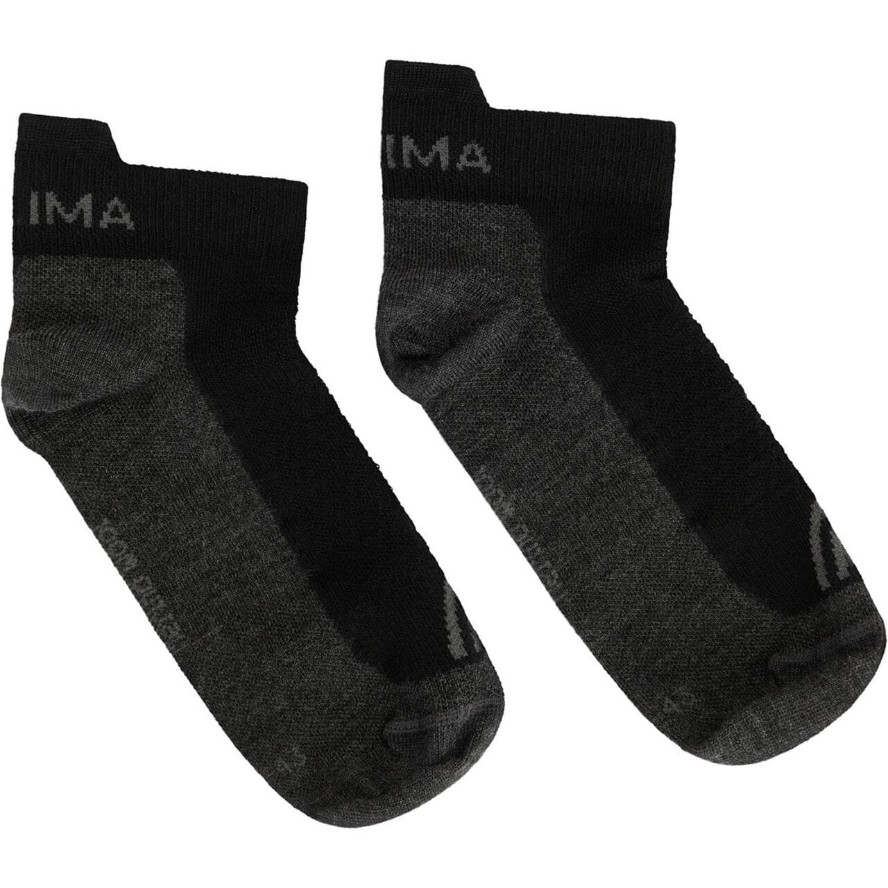 Aclima Ankle Socks 2-pack (Sort (JET BLACK/GREY) 40-43)