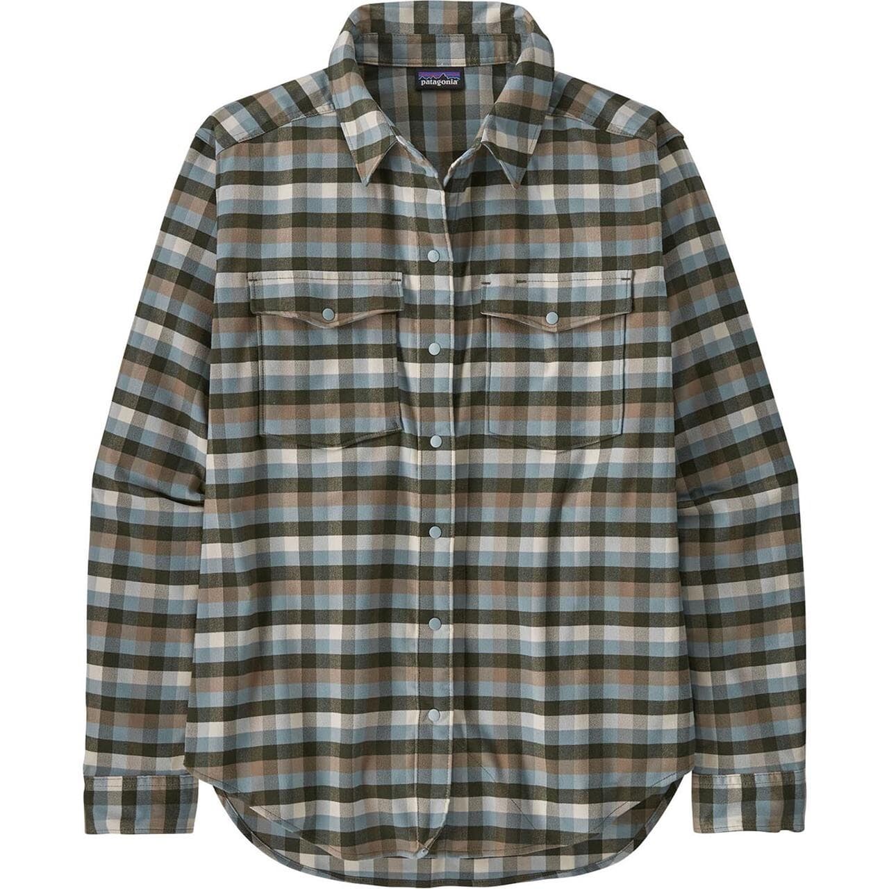 Patagonia Womens Canyonite Flannel Shirt (Grøn (CAMP OUT: PINE NEEDLE GREEN) Medium)