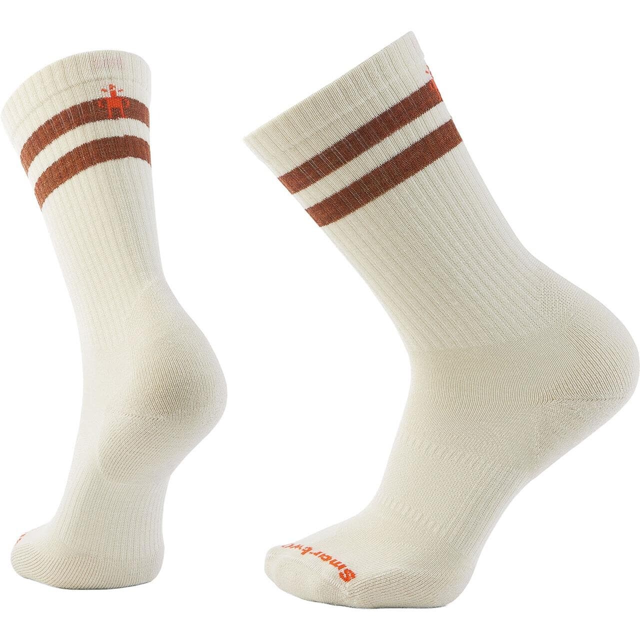 Smartwool Everyday Athletic Striped Crew Socks (Hvid (NATURAL) 38-41)