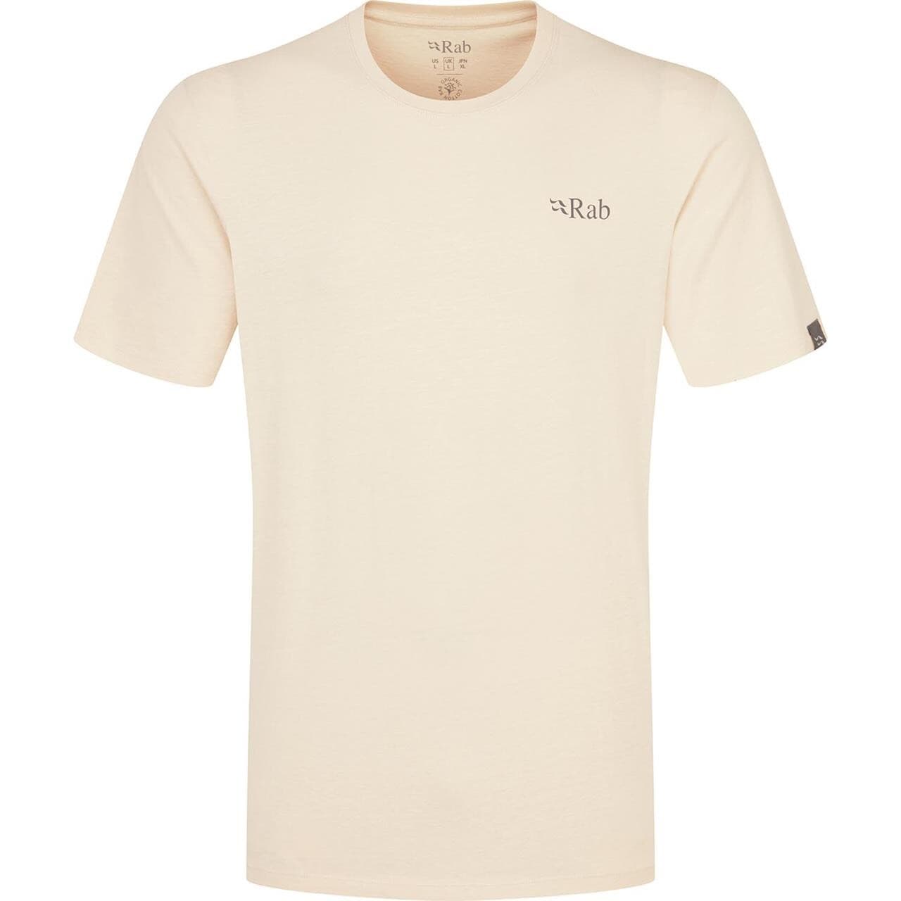 RAB Mens Stance Mountain Peak Tee (Hvid (ECRU) X-large)