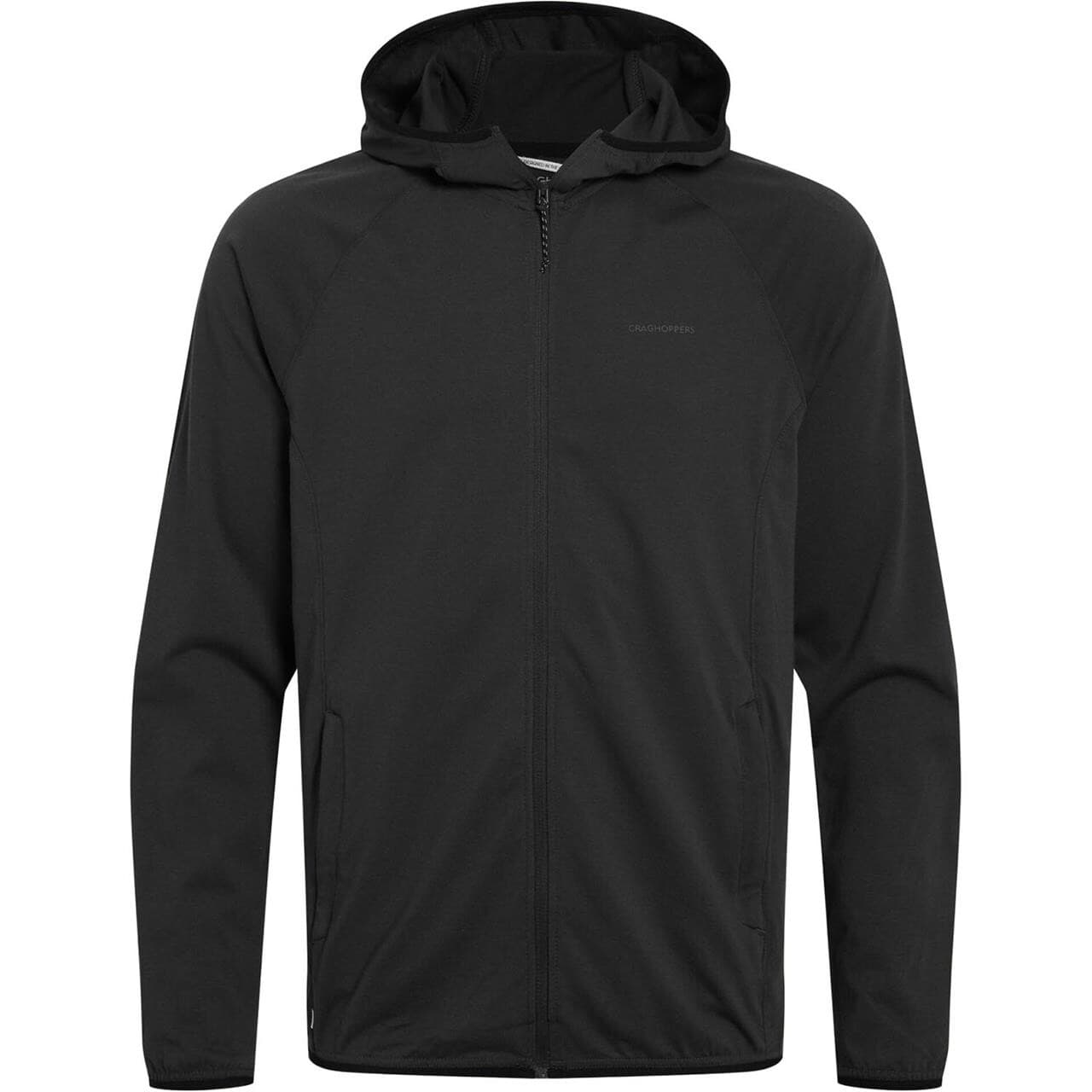 Craghoppers Mens Nosilife Nadim Hooded Jacket (Sort (DARK IRON) Large)
