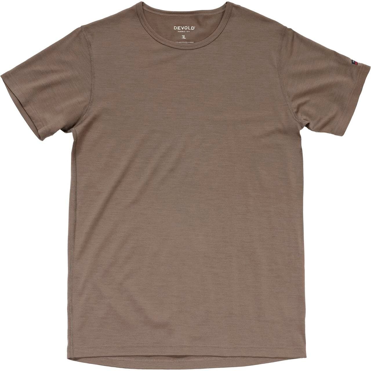 Devold Mens Breeze Merino 150 T-shirt (Brun (FALCON) Small)