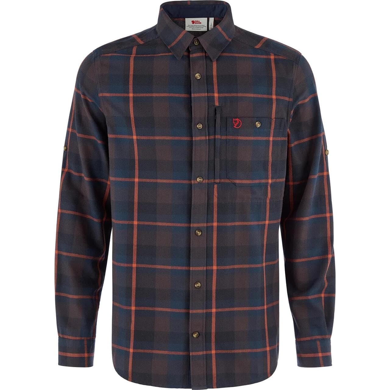 Fjällräven Mens Fjällglim Regular Shirt (Brun (BLACK OAK-AUTUMN LEAF/294-215) XX-large)
