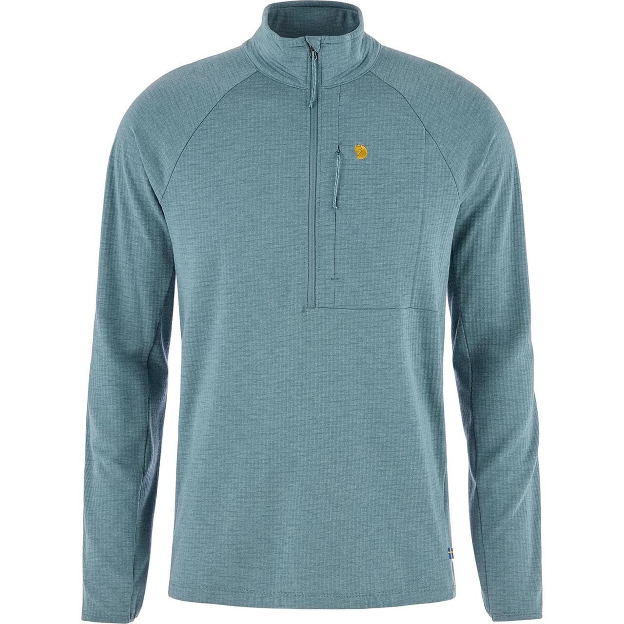 Fjällräven Mens Bergtagen Midlayer Half Zip (Blå (NIMBUS BLUE/577) Medium)
