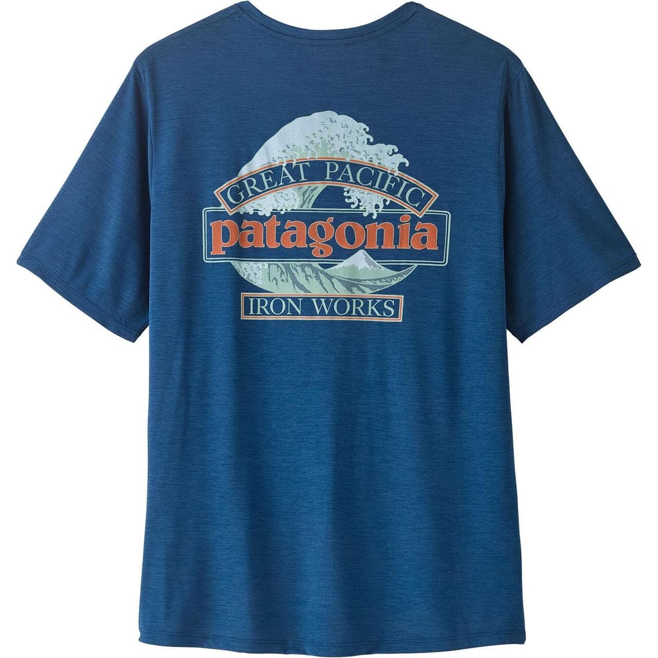 Patagonia Mens Cap Cool Daily Shirt - Great Waves (Blå (CLEMENT BLUE/LIGHT CLEMENT BLU) XX-large)