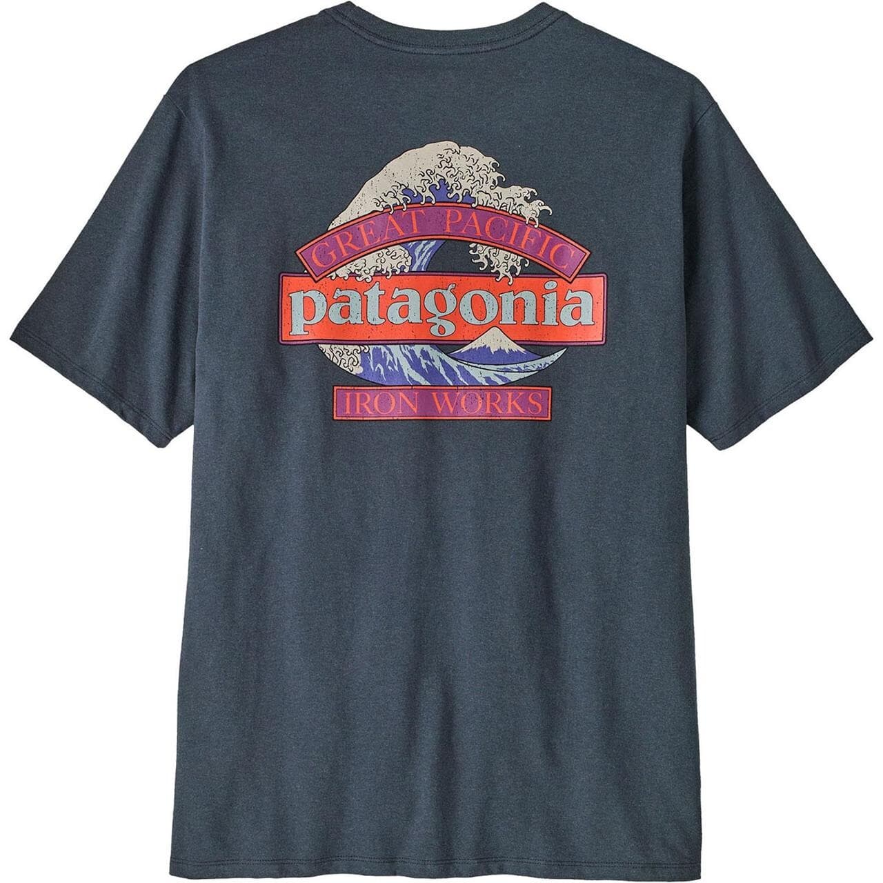 Patagonia Mens Great Waves Responsibili-Tee (Blå (SUMMIT BLUE) Small)