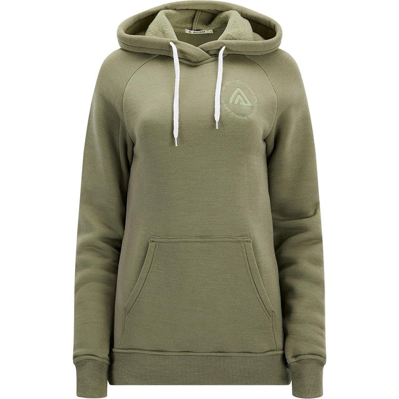 Aclima Womens Fleecewool Hoodie (Grøn (ALOE) Small)
