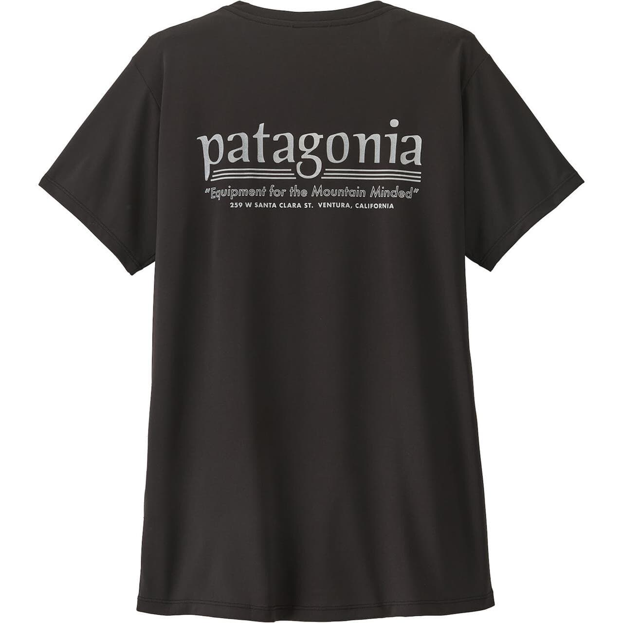 Patagonia Womens Cap Cool Daily Shirt - Hut Tripper (Sort (BLACK) Small)