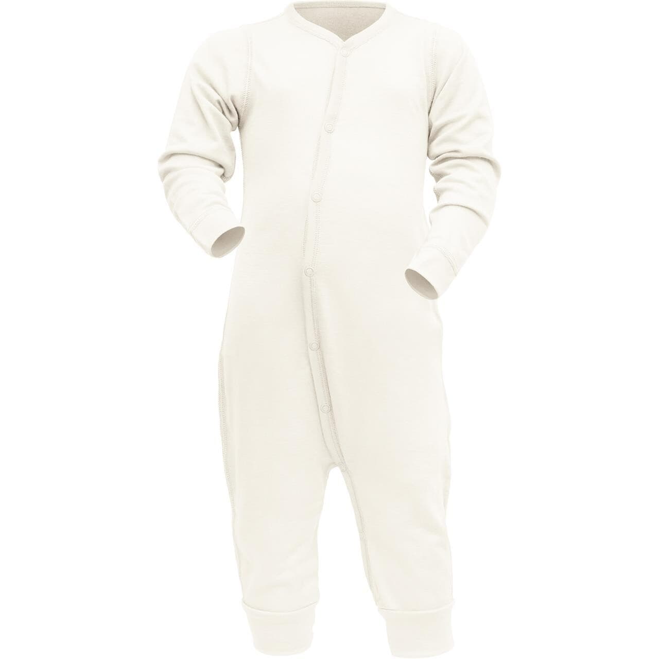 Devold Kids Breeze Merino Sleepsuit Baby (Hvid (OFFWHITE) 86 cm)