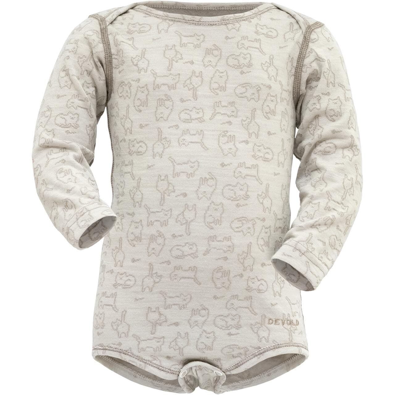 Devold Kids Duo Active Merino Body Baby (Hvid (RAW WHITE) 56)
