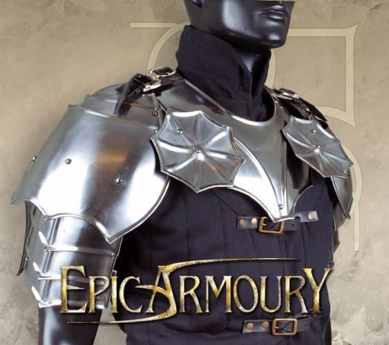 Gothic Gorget & Shoulders Epic Armoury One-Size Live Rollespil