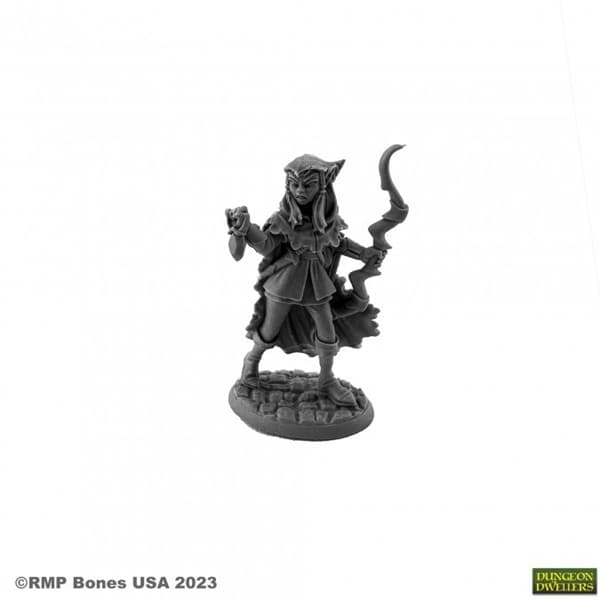 Reaper Bones USA Dungeon Dwellers: Liara, Elven Scout - Plastic Miniature