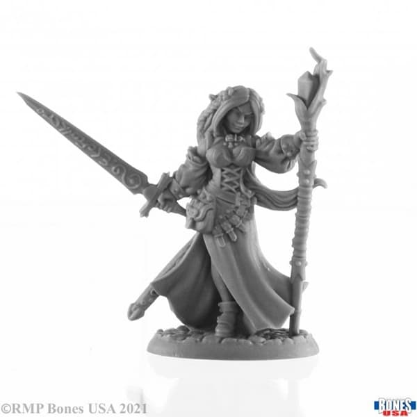 Reaper Bones USA Reaper Legends: Lysette, Elven Mage - Plastic Miniature