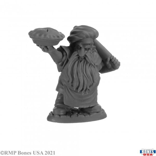 Reaper Bones USA Reaper Legends: Tub, Dwarf Baker - Plastic Miniature