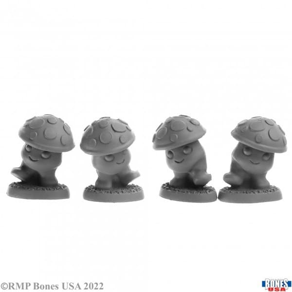 Reaper Bones USA Reaper Legends: Shroomies (4) - Plastic Miniatures