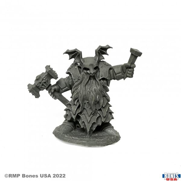 Reaper Bones USA Reaper Legends: Dark Dwarf Irontongue Priest - Plastic Miniature