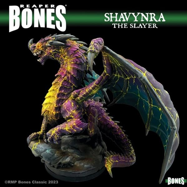 Reaper Bones Classic: Shavynra the Slayer, Huge Dragon - Plastic Miniature Deluxe Boxed Set