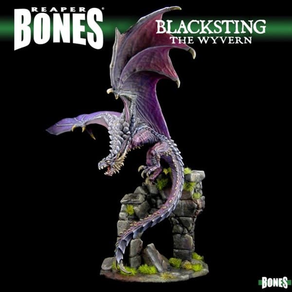 Reaper Bones Classic: Blacksting the Wyvern - Plastic Miniature Deluxe Boxed Set
