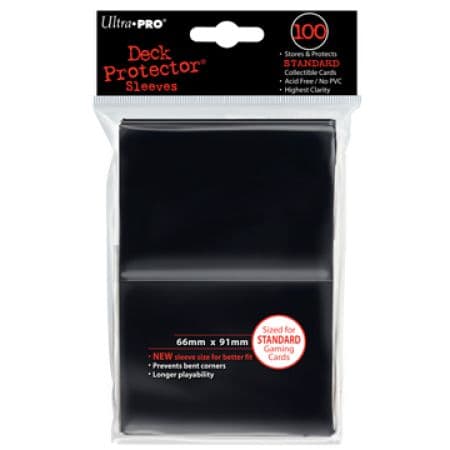 100 lommer - Ultra Pro - PRO-Gloss: Black (Sorte) (Høj kvalitet) - Sleeves #82691