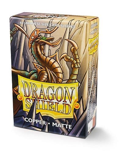 Dragon Shield Small/Japanese Size Deck Protectors - Matte: Copper (Kobber) - 60 lommer - Dragonshield (Yugioh) - Sleeves #AT-11116
