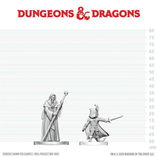 D&D Dungeons & Dragons - Nolzur's Marvelous Miniatures: Cultist of Bhaal & Cultist of Myrkul #WZK90890