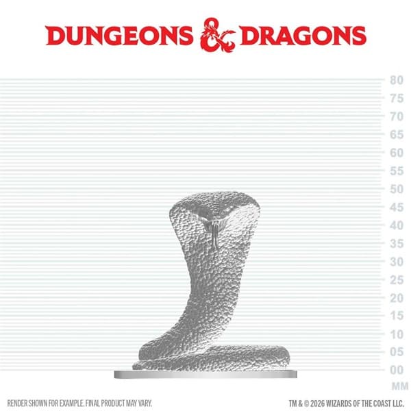 D&D Dungeons & Dragons - Nolzur's Marvelous Miniatures: Polar Serpent #WZK90901