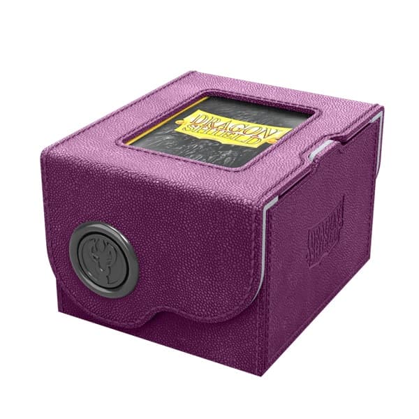 Dragon Shield: Dragon Lock System - Dragon Box 150+ - Purple & Frost - Plads til 150+ kort i lommer - Dragonshield #AT-40828