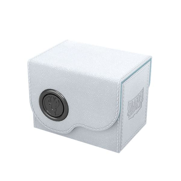 Dragon Shield: Dragon Lock System - Dragon Box 80+ - White & Aqua - Plads til 80+ kort i lommer - Dragonshield #AT-40815