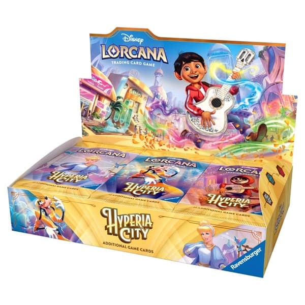 Disney Lorcana TCG: Set 14 - Hyperia City - Booster Display (Box med 24 Pakker)