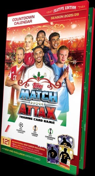 Topps Match Attax - Match Attax 2025/2026: UEFA Champions League - Fodboldkort-Julekalender (Countdown/Advent Calendar)