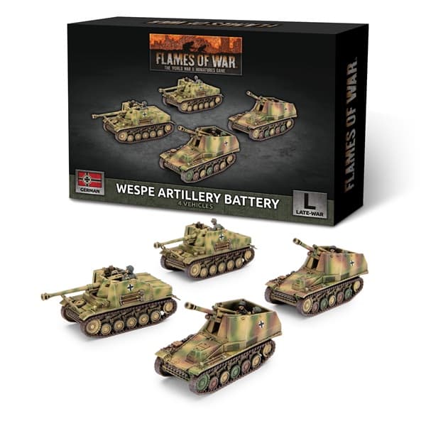 Flames Of War: German: Late War Wespe Artillery Battery (4) - GBX192