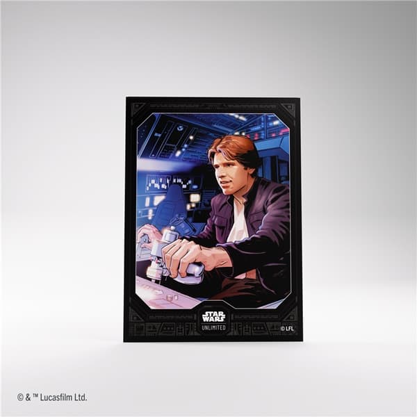 Gamegenic - Star Wars: Unlimited - Jump to Lightspeed - Art Sleeves - Han Solo (60+1 Kortlommer)