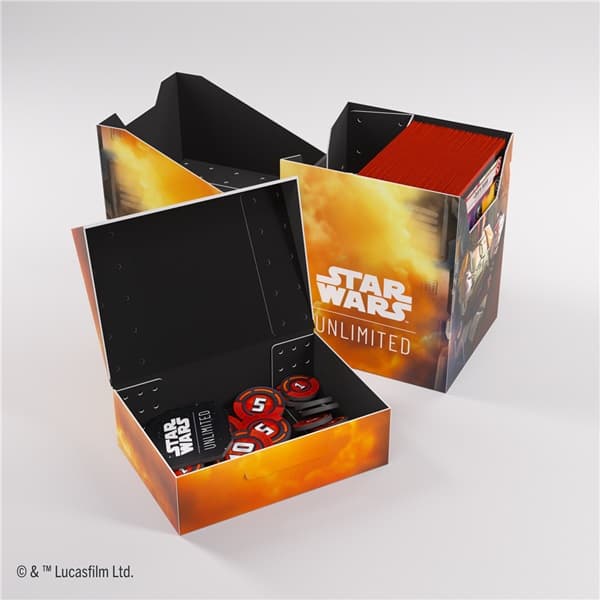 Gamegenic - Deck Box: Star Wars: Jump to Lightspeed - Unlimited Soft Crate - Boba Fett/Fett's Firespray