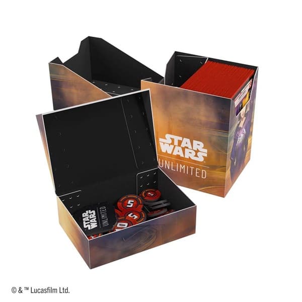 Gamegenic - Deck Box: Star Wars: Unlimited - Set 6: Secrets of Power - Soft Crate - Palpatine/Padmé