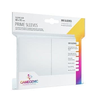 Gamegenic - Prime Sleeves: White (Hvid) (100 Kortlommer)