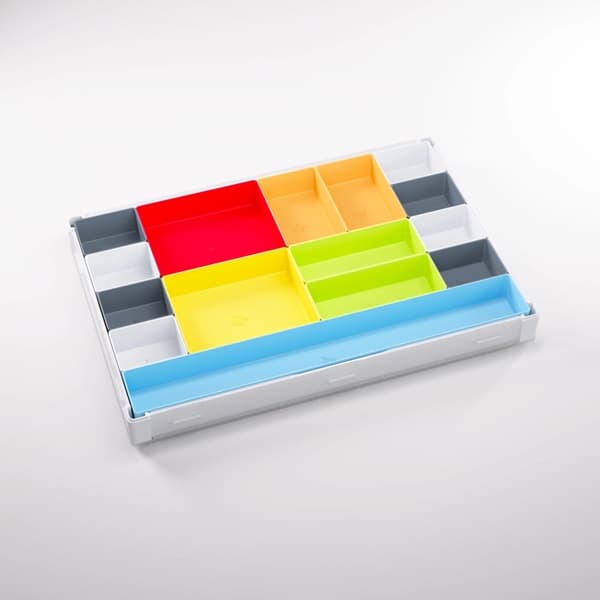 Gamegenic - Token Silo (Counter/Token Storage & Dice Tray): XL - White/Multicolor