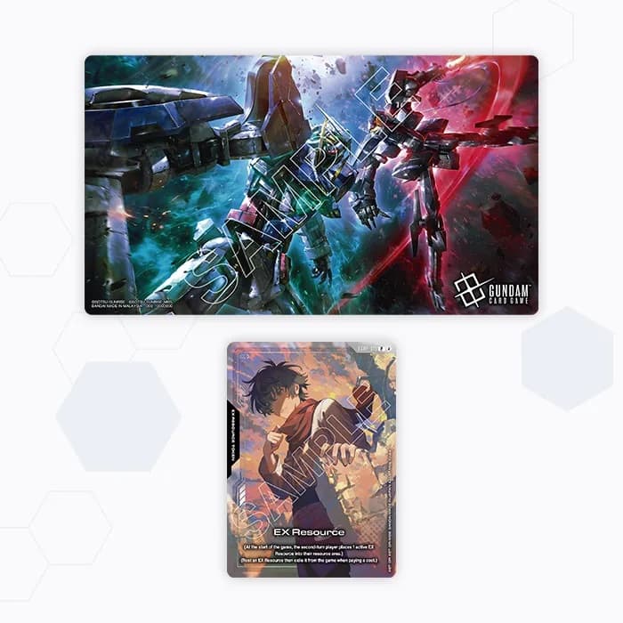 Gundam Card Game: Gundam Playmat and Card Set: Mobile Suit Gundam 00