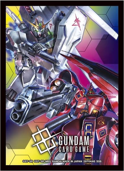 Gundam Card Game: SL02 - Official Card Sleeves 02: Gundam VS Sazabi (70 Kortlommer)