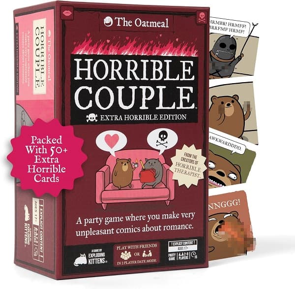 Exploding Kittens (Engelsk) - Horrible Couple – Extra Horrible Edition