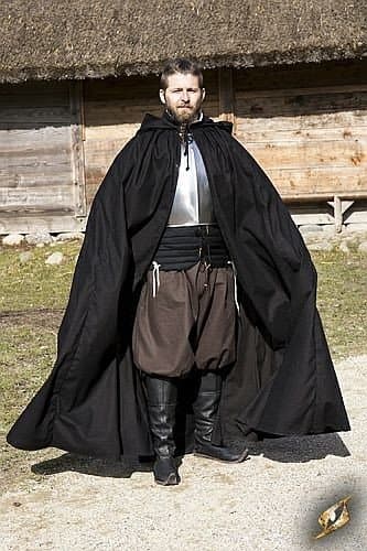 !Ready for Battle Cape Arthur Epic Armoury Epic Black - Large-XLarge Live Rollespil