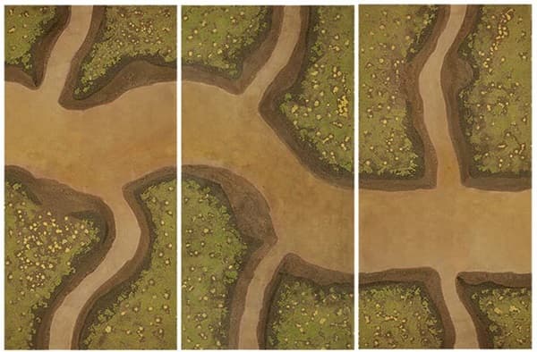 Game Mat Set: Flames of War: Mekong River - GaleForce 9 (3 Mats, 60cm x 120cm) FW903A