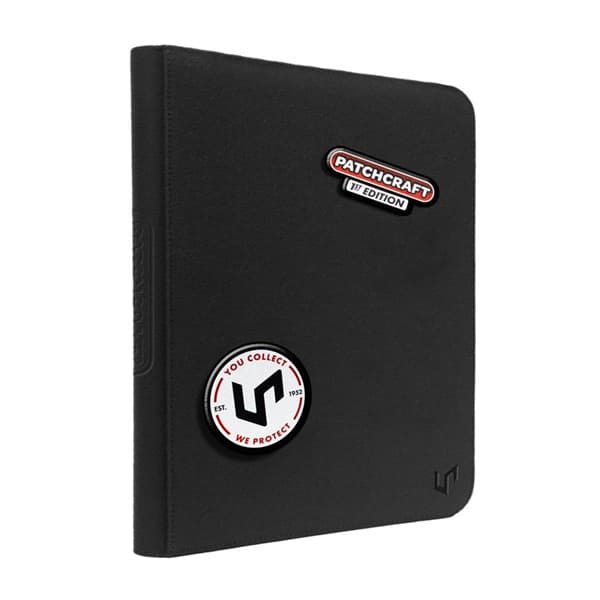 Mappe - Zippered 9-Pocket Pro-Binder Patchcraft: Black - 18x20 (Plads til 360 kort) - Ultra Pro #16642