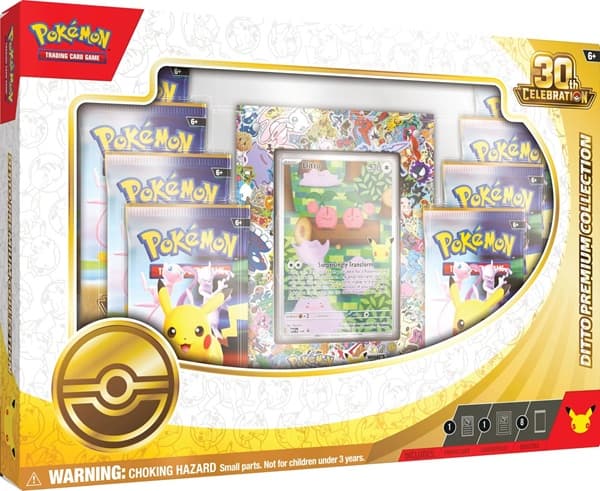 Pokemon ex Box: Mega Evolution: 30th Celebration - Ditto Premium Collection (8 Boosters)