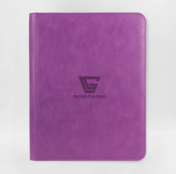 Mappe - Gemloader - Premium 9-Pocket Toploader Binder: Purple (Holder 216 kort)