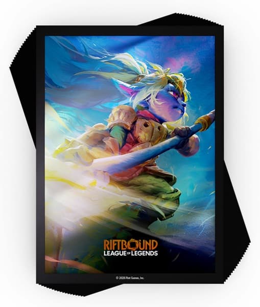 100 Lommer! Riftbound: League of Legends TCG: Set 03: Unleashed #4: Poppy, Keeper of the Hammer - Deck Protector Art Sleeves