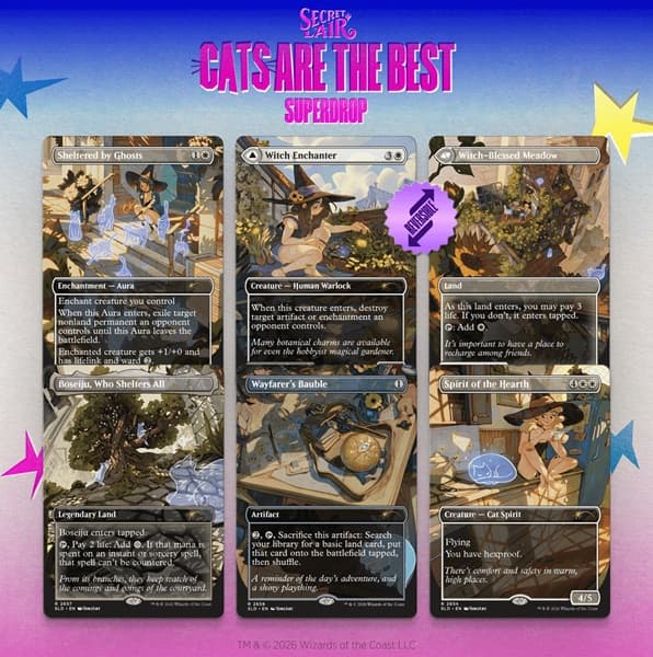 Secret Lair Drop Series (2026): Cats Are The Best Superdrop: Witch's Familiar​​ (Regular)