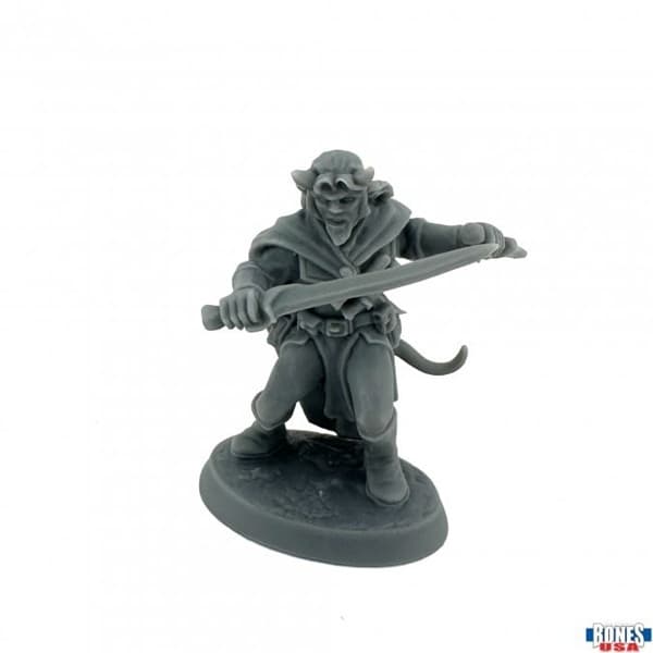Reaper Bones USA Reaper Legends: Skarix Sablecloak, Hellborn Rogue - Plastic Miniature