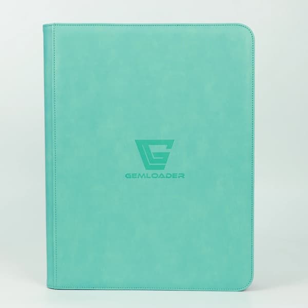 Mappe - Gemloader - Premium 9-Pocket Toploader Binder: Tiffany Blue (Holder 216 kort)