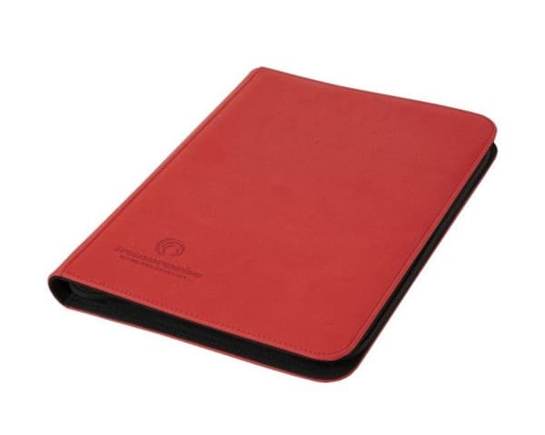 TreasureWise - WiseGuard: Zippered 9-Pocket Binder (Holder 360 Kort) - Red